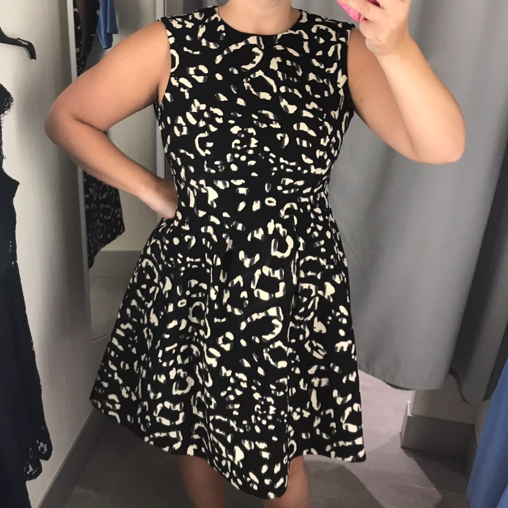 H&M formal leopard print dress